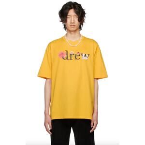 Drew House Men's Yellow SSENSE Exclusive Floral T-Shirt Size XXL